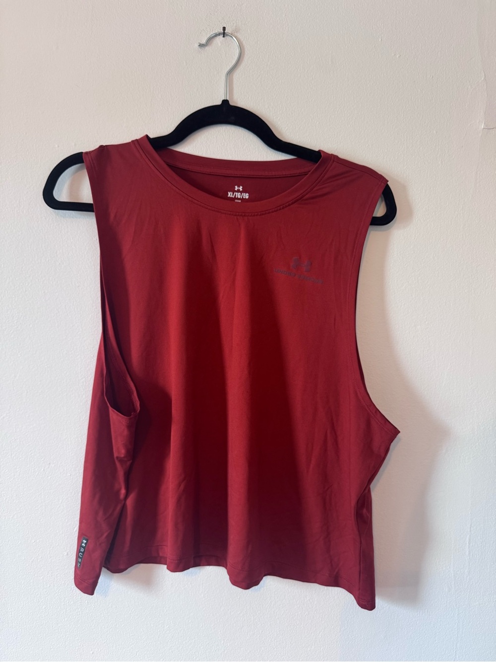 Under Armour Loose Fit Sleeveless Workout Tank Top XL Burnt Orange